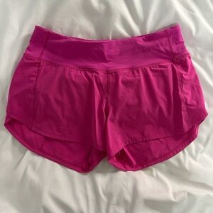 Pink lululemon shorts